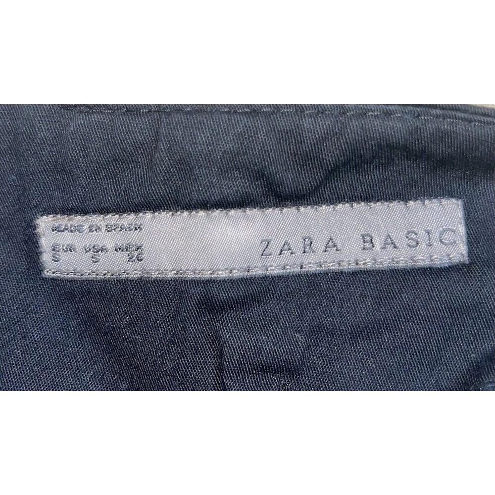 Zara Skirt Size Small Black Mini Basic Collection Tiered Above Knee - Picture 2 of 5